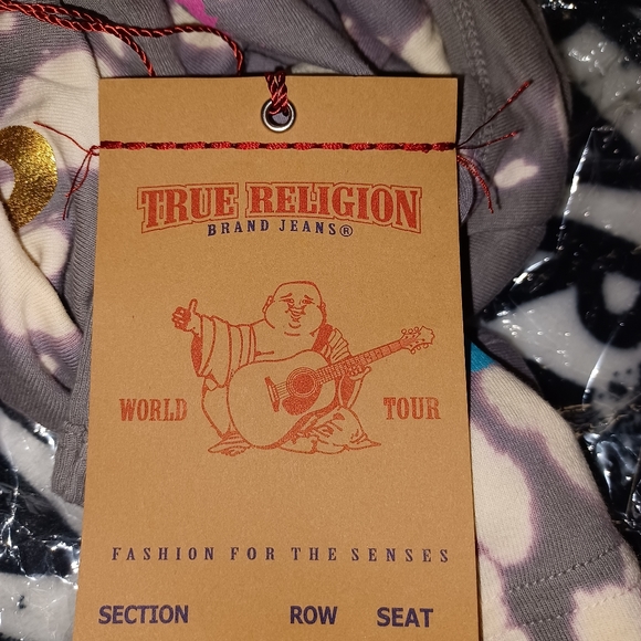 Made in US 100% Cotton 6-12, 12-18 True Religion Paint Splatter Unisex Onesie - Picture 5 of 8